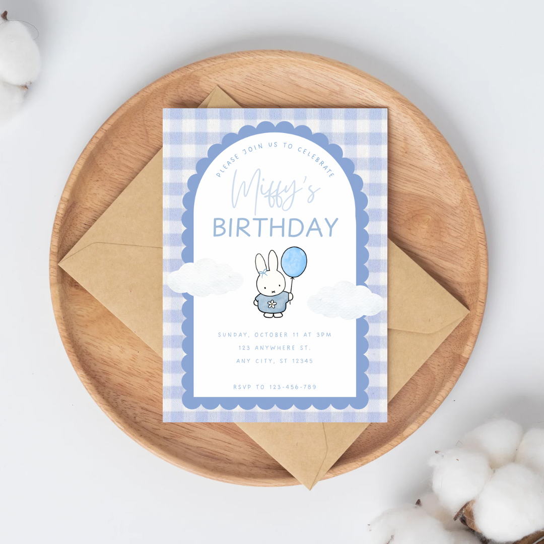 Miffy Theme Invitation