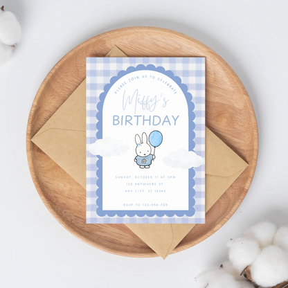 Miffy Theme Invitation