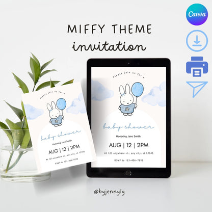 Miffy Theme Invitation