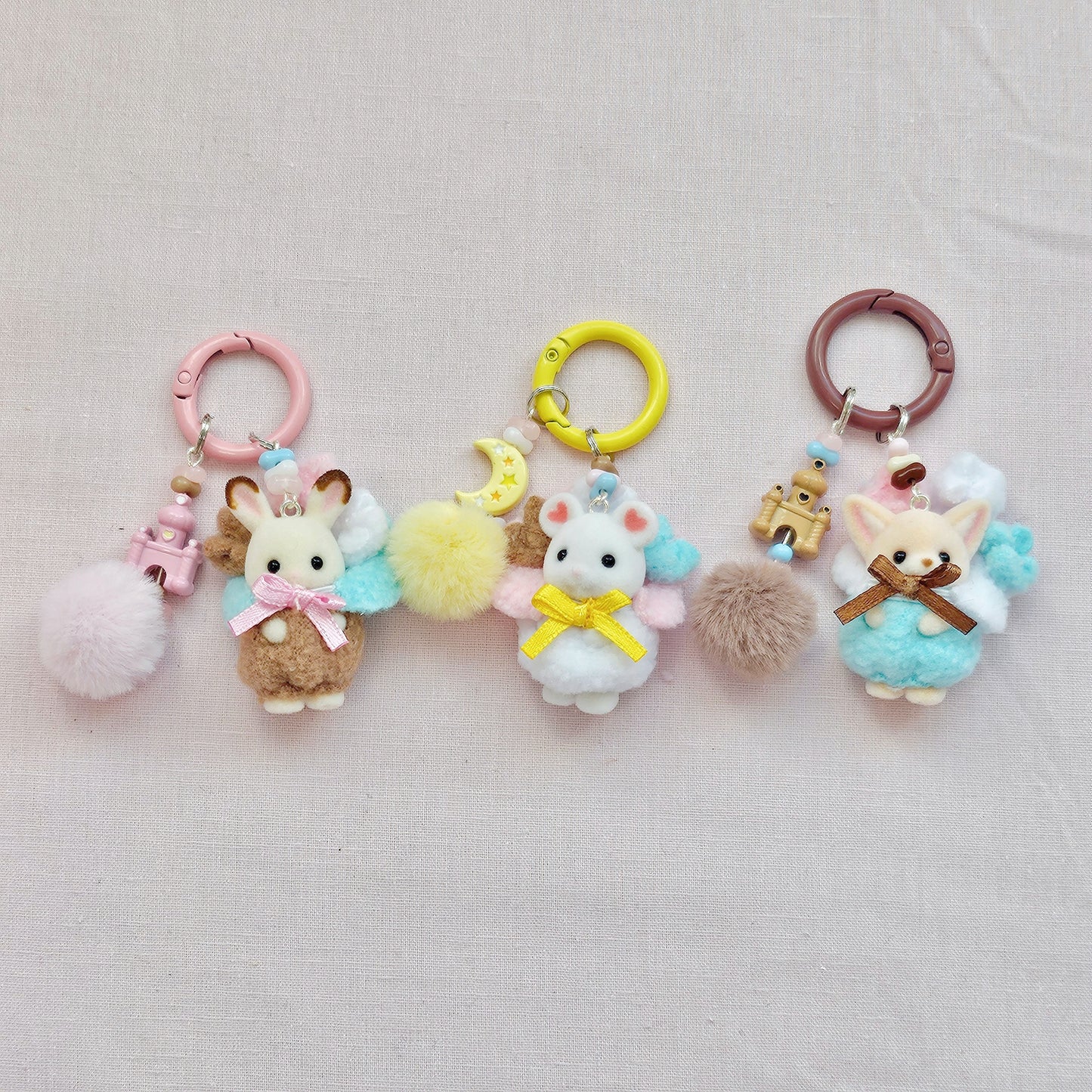 Sylvanian Popcorn Babies Keychain V1