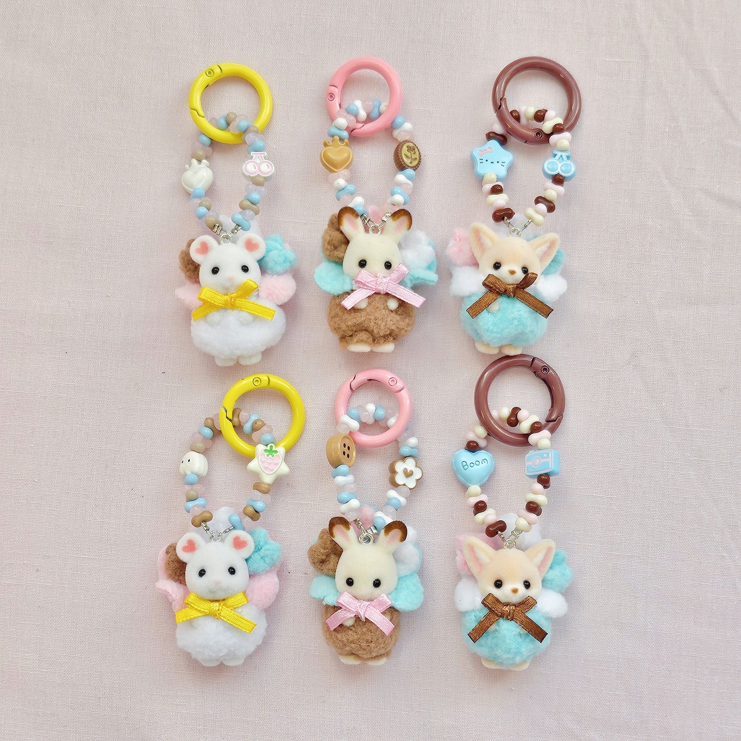 Sylvanian Popcorn Babies Keychain V2