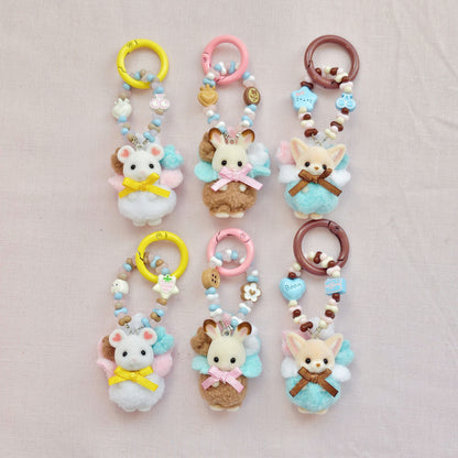 Sylvanian Popcorn Babies Keychain V2