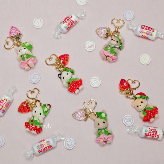 Sylvanian Berry Babies Keychain