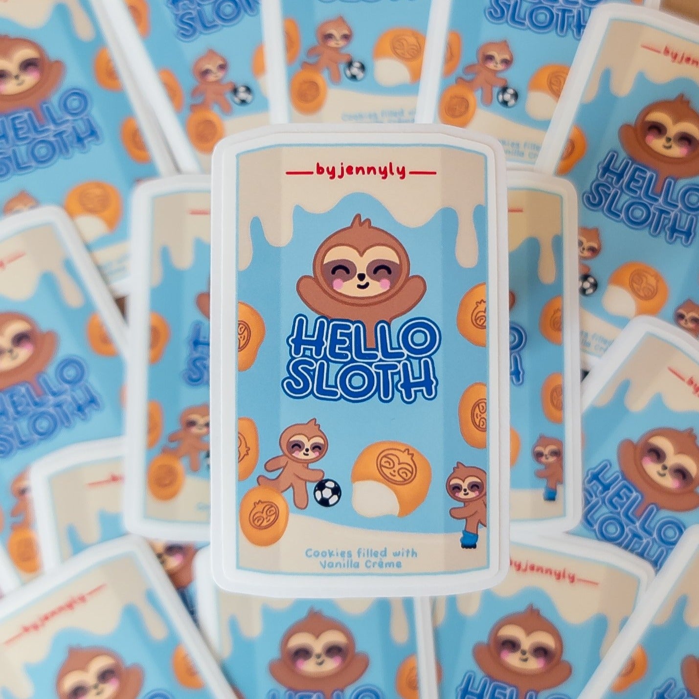 Hello Sloth Sticker