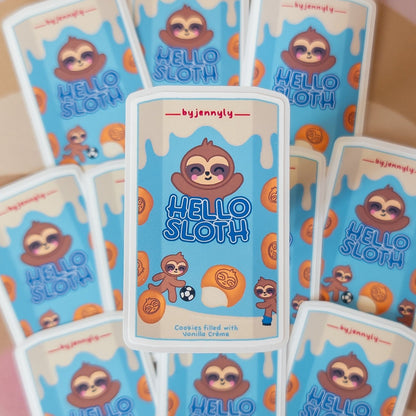 Hello Sloth Sticker