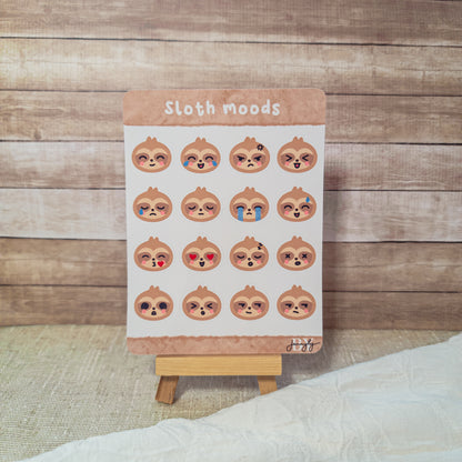 Sloth Moods - Sticker Sheet