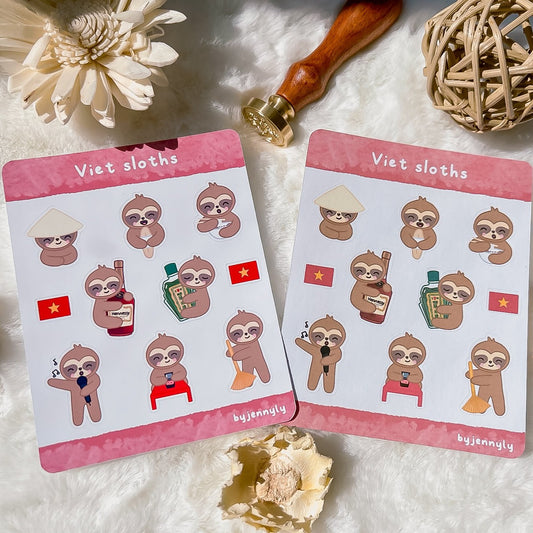 Viet Sloths - Sticker Sheet