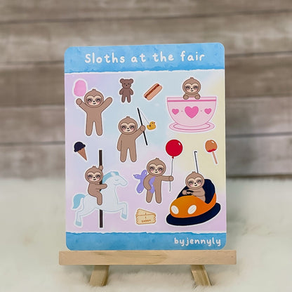Sloths At The Fair - Sticker Sheet