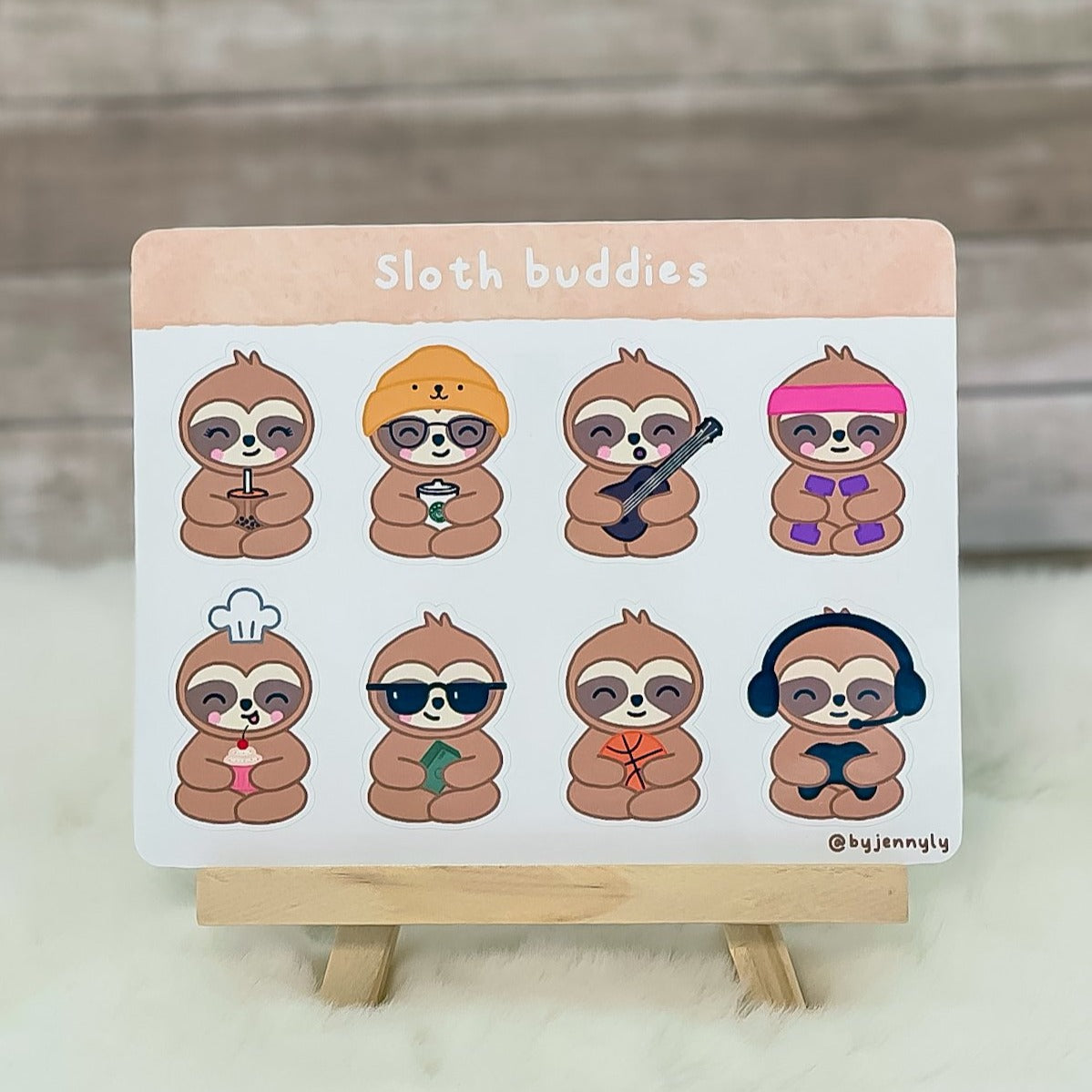 Sloth Buddies - Sticker Sheet