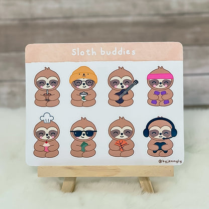 Sloth Buddies - Sticker Sheet