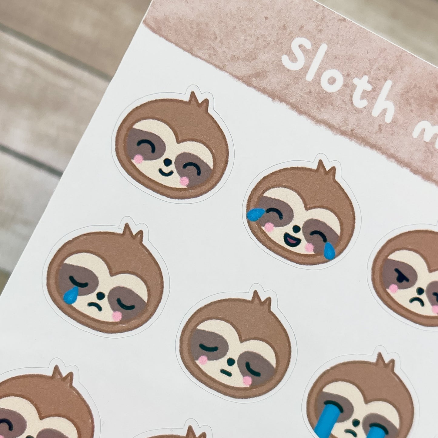 Sloth Moods - Sticker Sheet