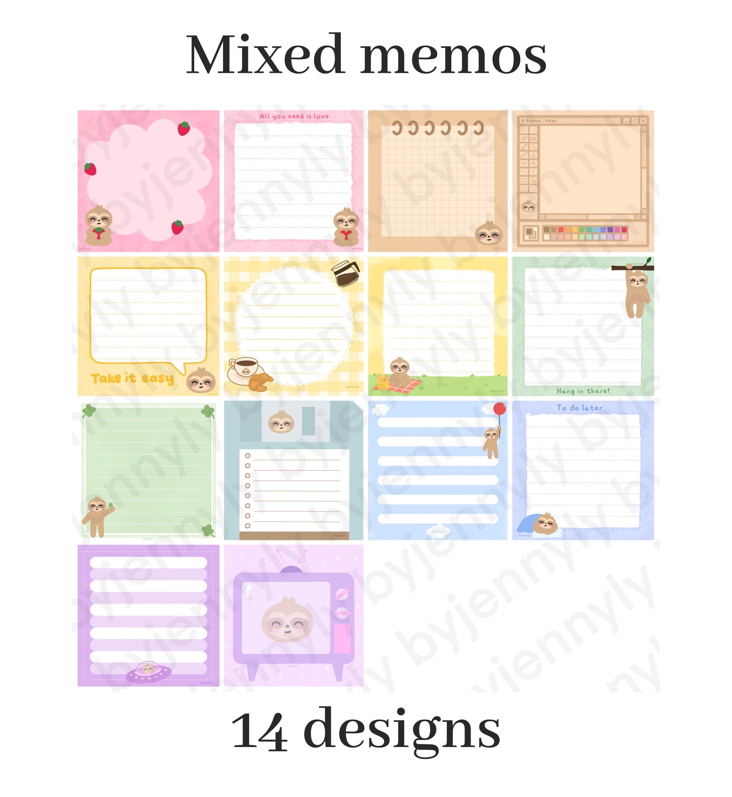 Loose Memo Sheets